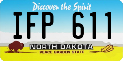 ND license plate IFP611