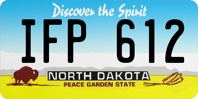 ND license plate IFP612