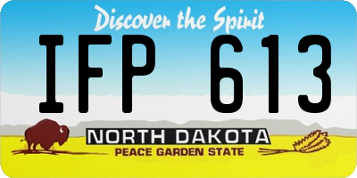 ND license plate IFP613