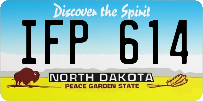 ND license plate IFP614