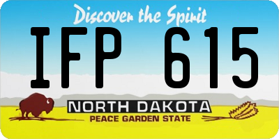 ND license plate IFP615