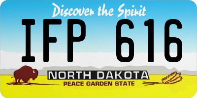 ND license plate IFP616