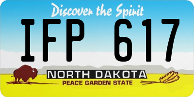 ND license plate IFP617