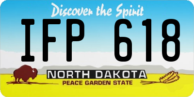 ND license plate IFP618
