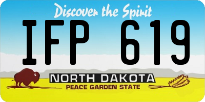 ND license plate IFP619