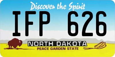 ND license plate IFP626