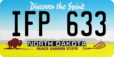ND license plate IFP633