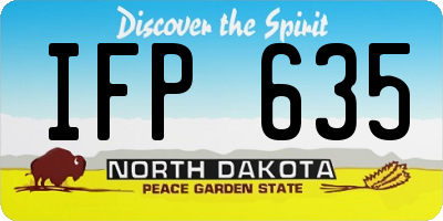 ND license plate IFP635