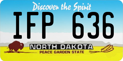 ND license plate IFP636