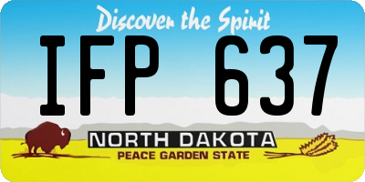 ND license plate IFP637