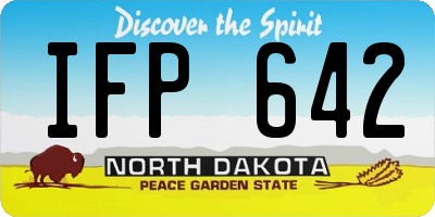 ND license plate IFP642