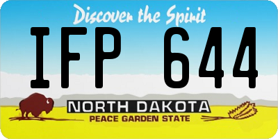 ND license plate IFP644