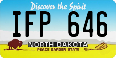 ND license plate IFP646