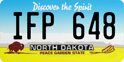 ND license plate IFP648