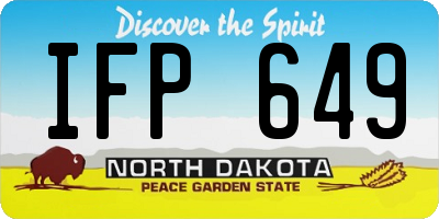 ND license plate IFP649