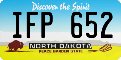 ND license plate IFP652