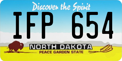 ND license plate IFP654