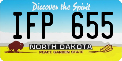 ND license plate IFP655