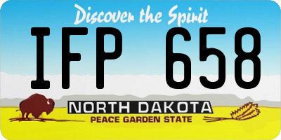 ND license plate IFP658