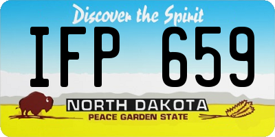 ND license plate IFP659