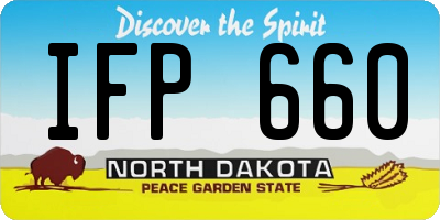 ND license plate IFP660