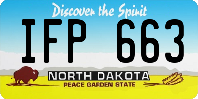 ND license plate IFP663