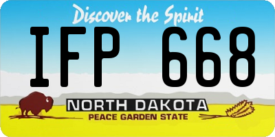 ND license plate IFP668