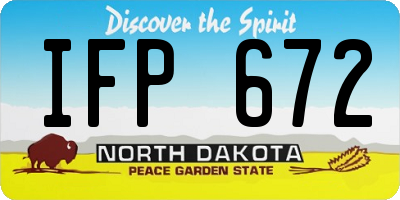 ND license plate IFP672