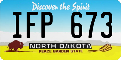ND license plate IFP673