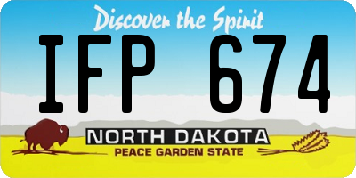 ND license plate IFP674