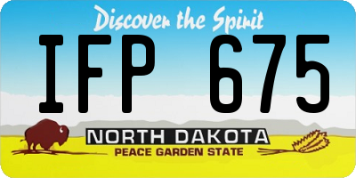 ND license plate IFP675