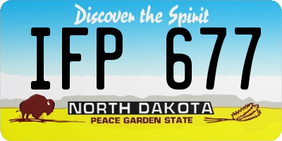 ND license plate IFP677
