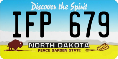 ND license plate IFP679
