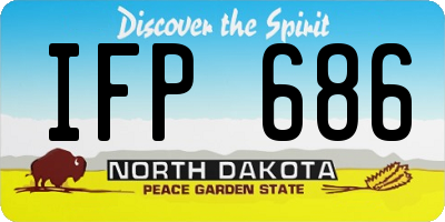 ND license plate IFP686