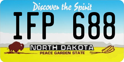 ND license plate IFP688