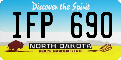 ND license plate IFP690