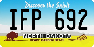 ND license plate IFP692