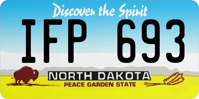 ND license plate IFP693