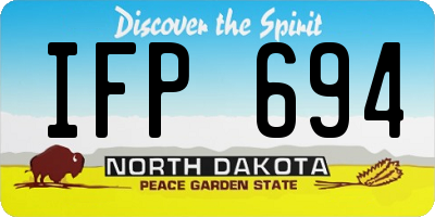 ND license plate IFP694