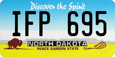 ND license plate IFP695
