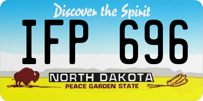 ND license plate IFP696