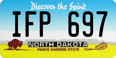 ND license plate IFP697
