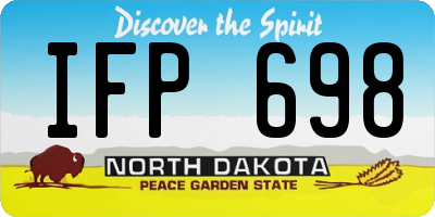ND license plate IFP698