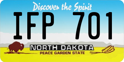 ND license plate IFP701