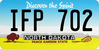 ND license plate IFP702