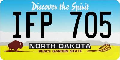ND license plate IFP705