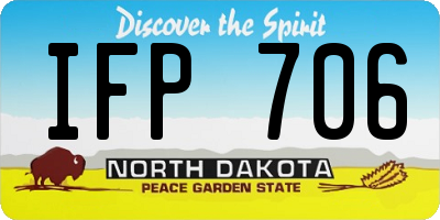 ND license plate IFP706