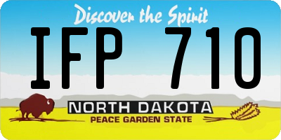 ND license plate IFP710