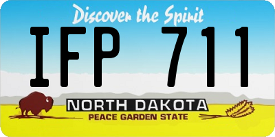 ND license plate IFP711