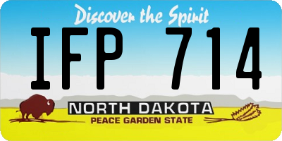 ND license plate IFP714